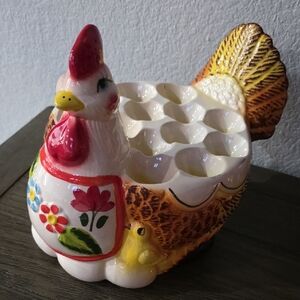 Colorful Rooster Egg Holder
